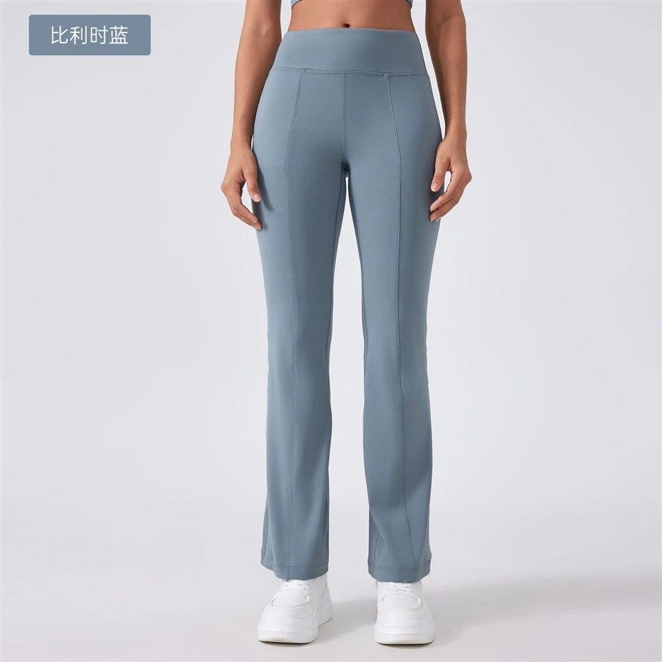 Women's New High-Waist Yoga Pants Butt-Lifting Wide-Leg Flared Pants Casual Wear Sportswear Fitness