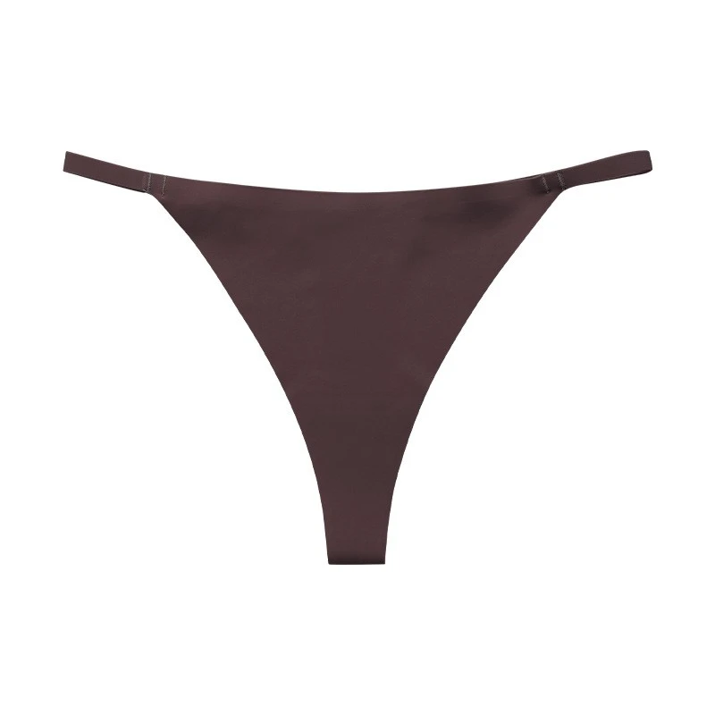 Women's Seamless Workout Thong Low-Rise Cotton Lined Underwear For Gym Daily Wear