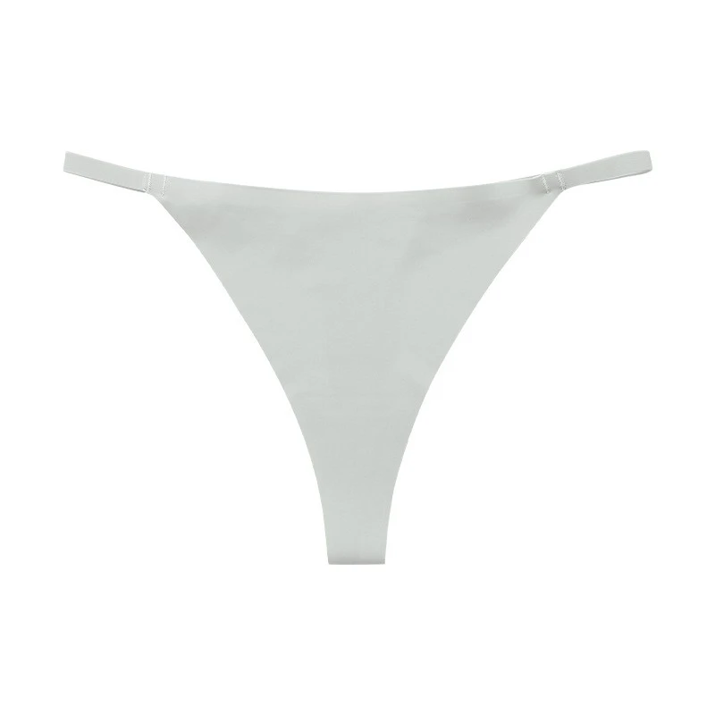Women's Seamless Workout Thong Low-Rise Cotton Lined Underwear For Gym Daily Wear