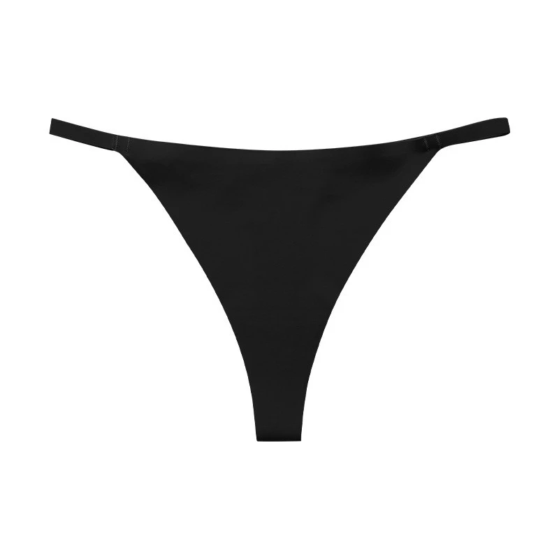 Women's Seamless Workout Thong Low-Rise Cotton Lined Underwear For Gym Daily Wear